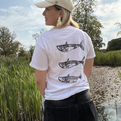 T-shirt Med Fiske Print